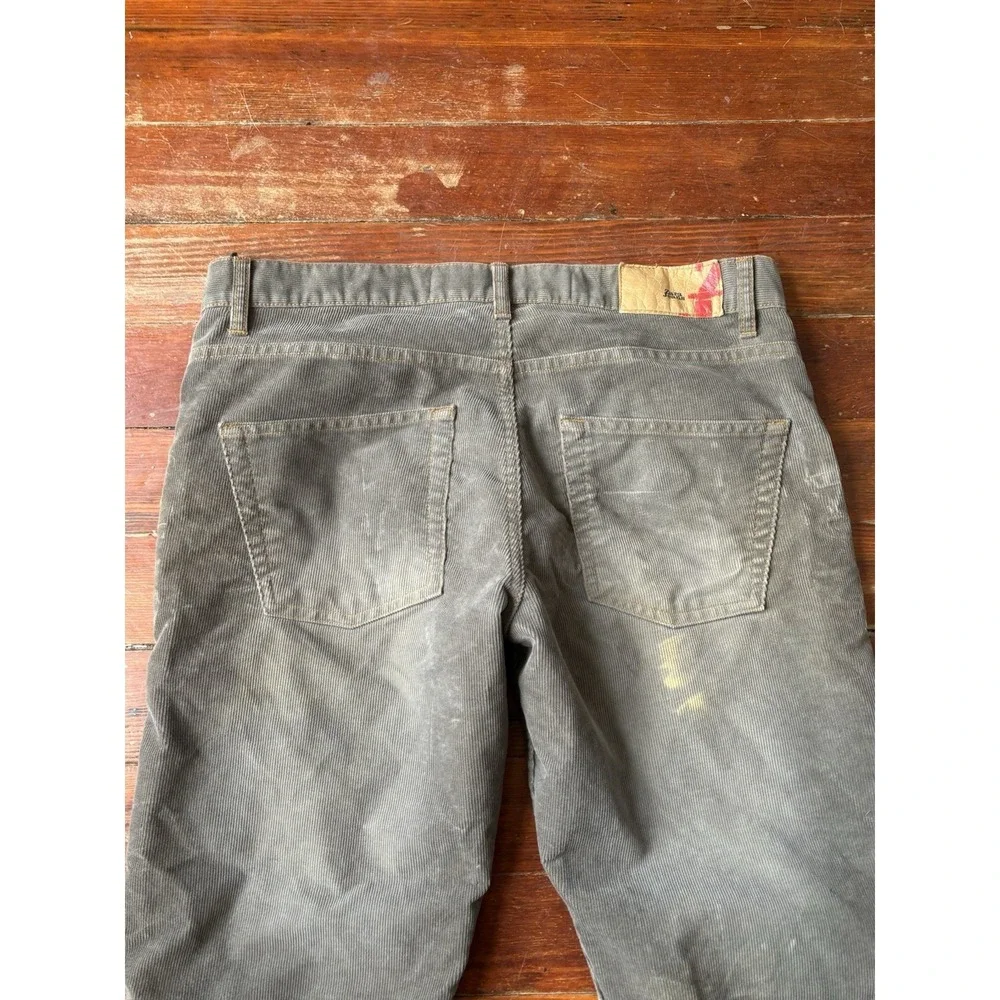 Zara Men's Pants Corduroy‎ Bootcut Gray Vintage Size 34x33